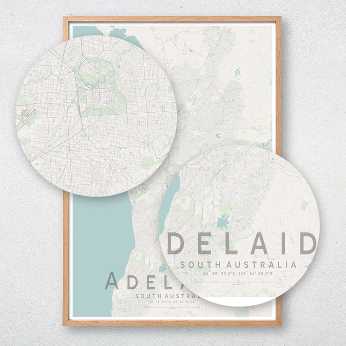 Adelaide Map Print