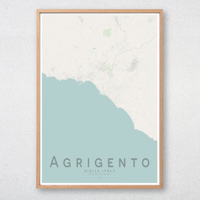 Agrigento Map Print