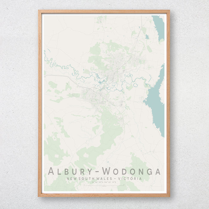 Albury-Wodong Map Print