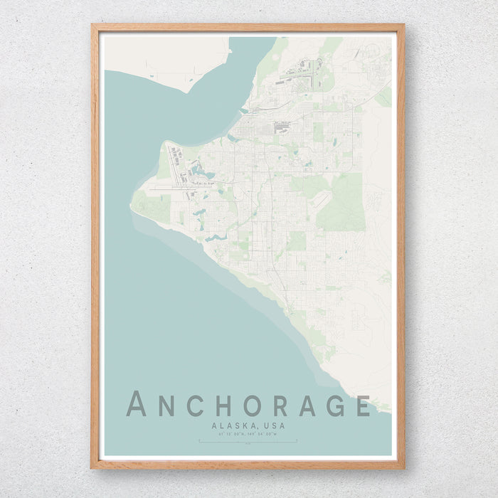 Anchorage Map Print