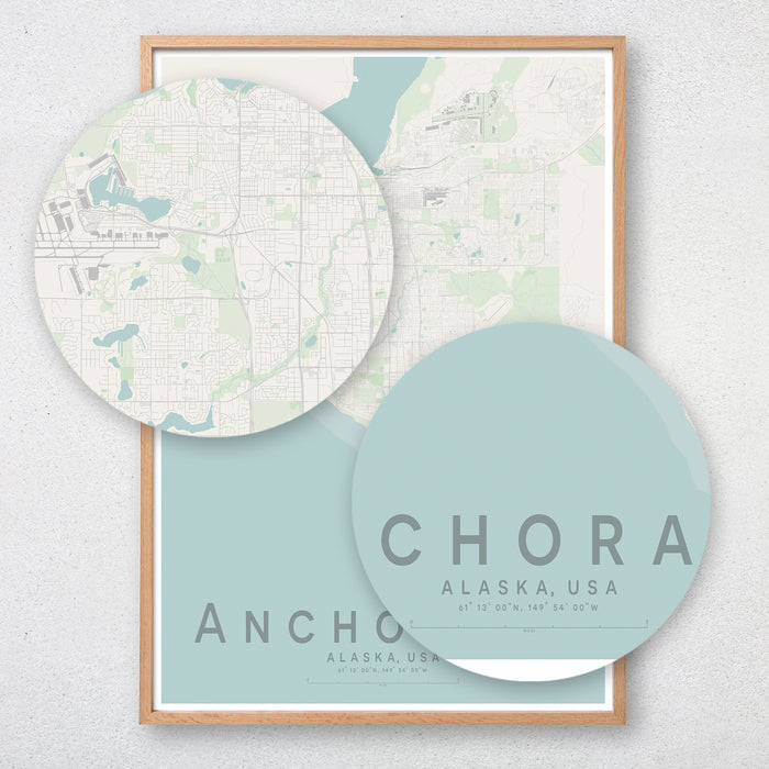 Anchorage Map Print
