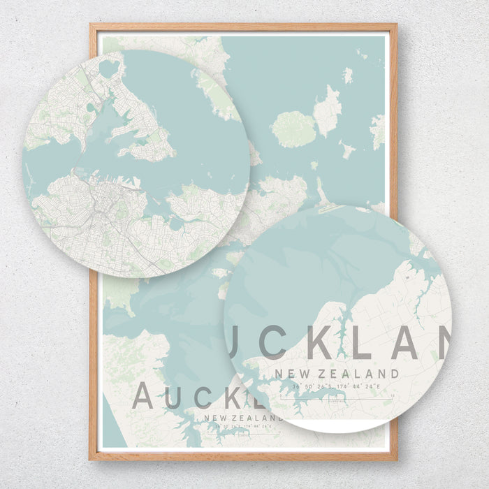 Auckland Map Print