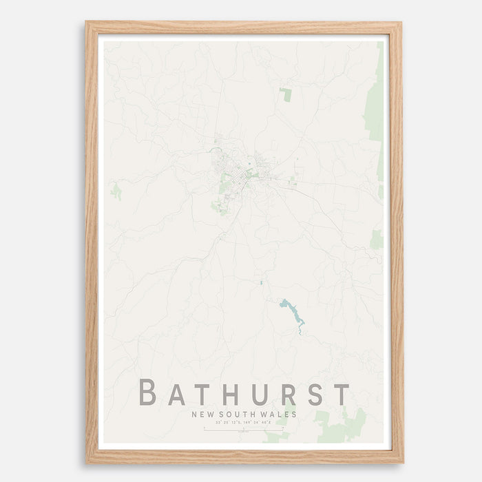 Bathurst Map Print