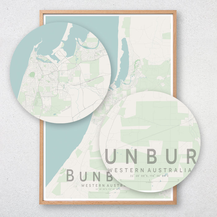 Bunbury Map Print
