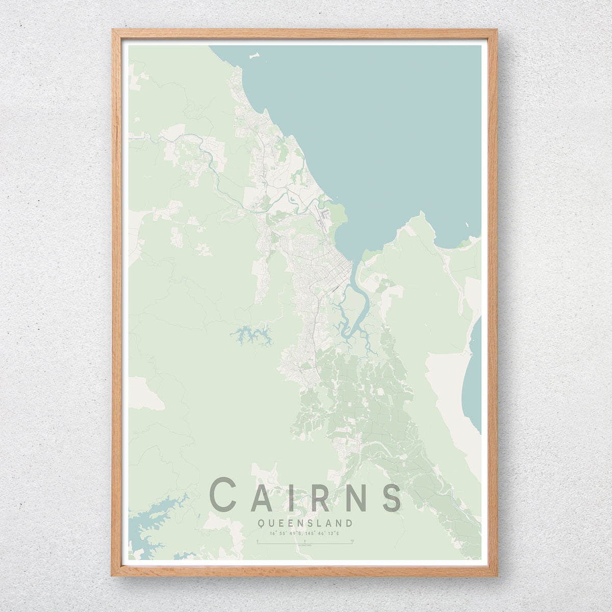 Cairns Map Print Little Printery