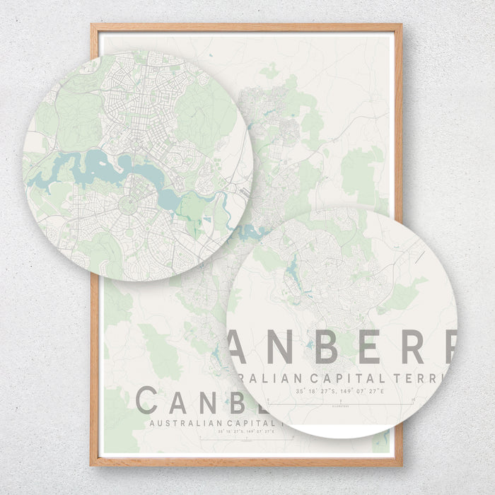 Canberra Map Print