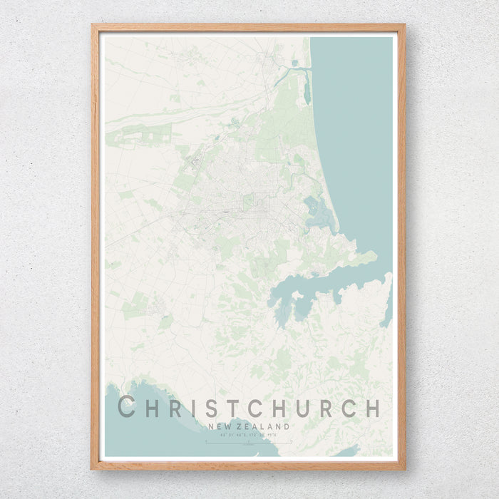 Christchurch Map Print
