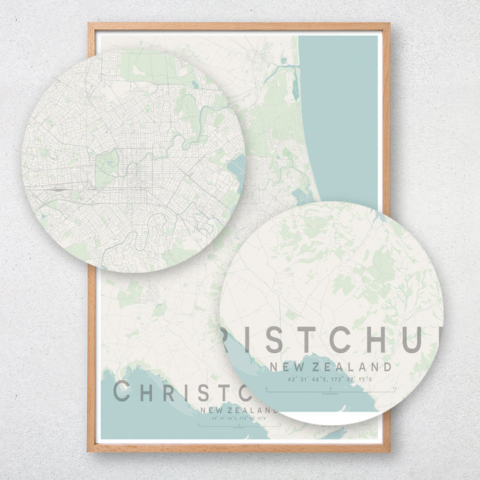 Christchurch Map Print