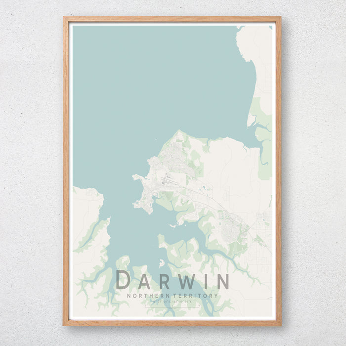 Darwin Map Print