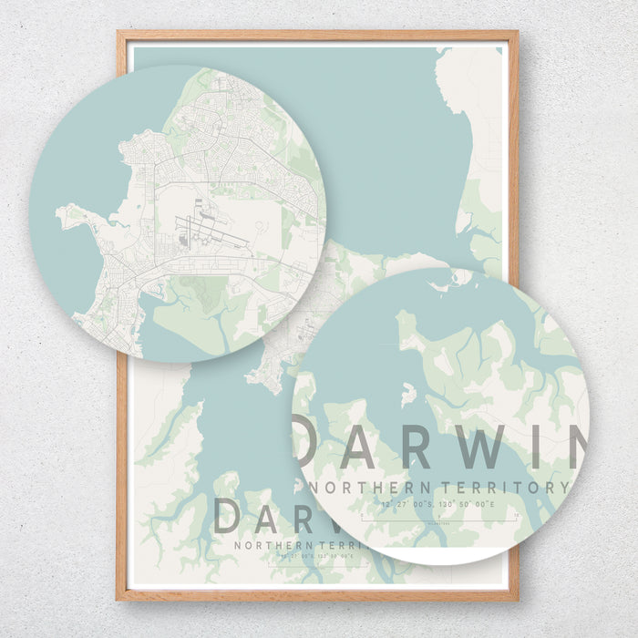 Darwin Map Print