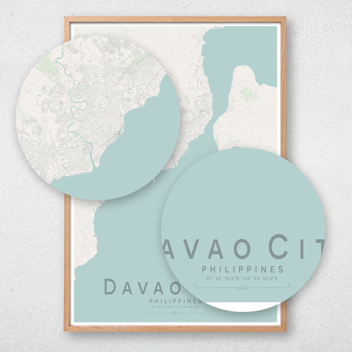 Davao City Map Print
