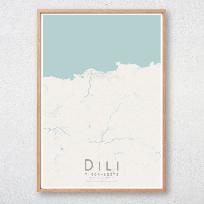 Dili Map Print