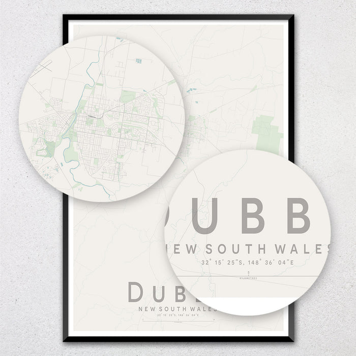 Dubbo Map Print