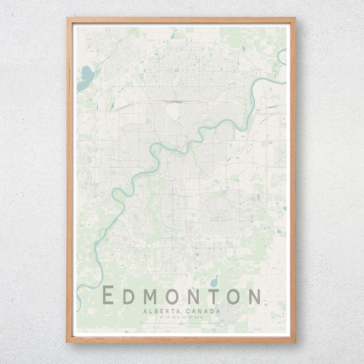 Edmonton Map Print Little Printery