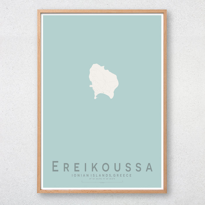 Ereikoussa Map Print