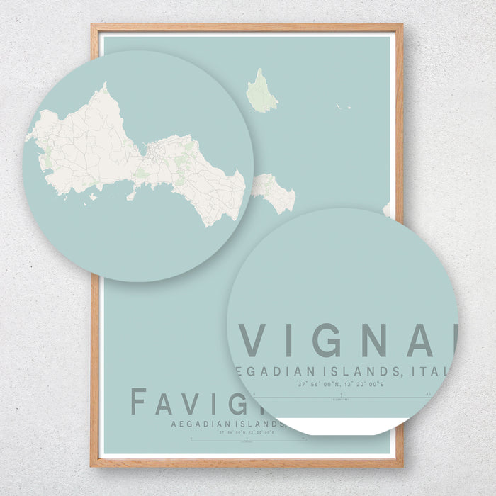 Favignana Map Print