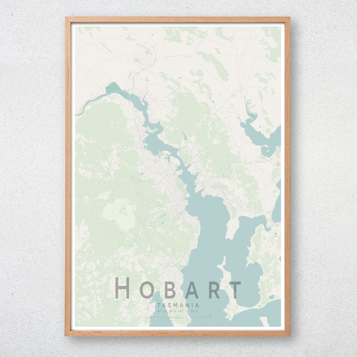 Hobart Map Print
