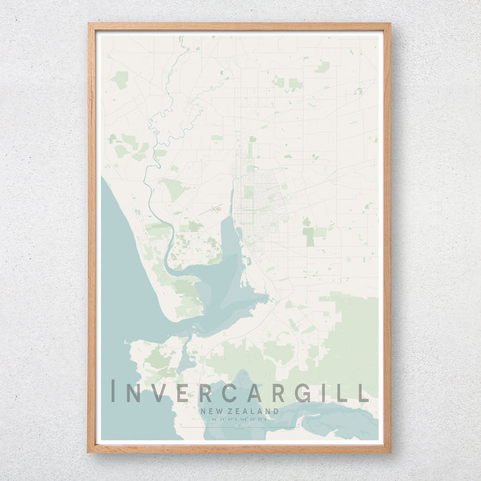 Invercargill Map Print