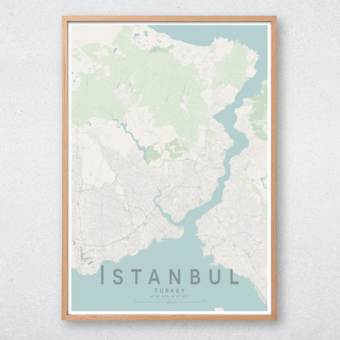 Istanbul Map Print