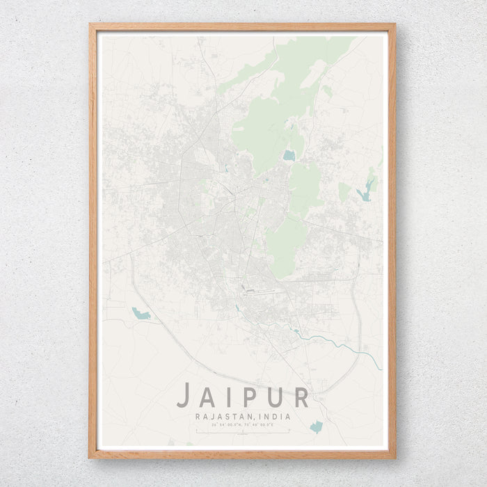 Jaipur Map Print