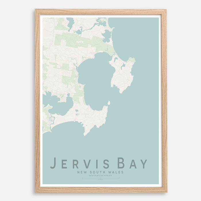 Jervis Bay Map Print