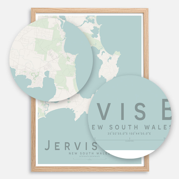 Jervis Bay Map Print