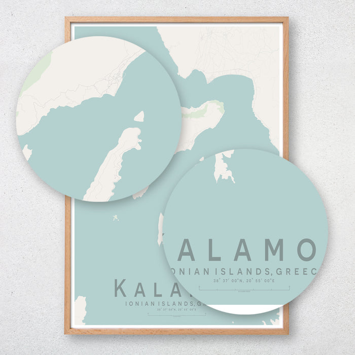 Kalamos Map Print