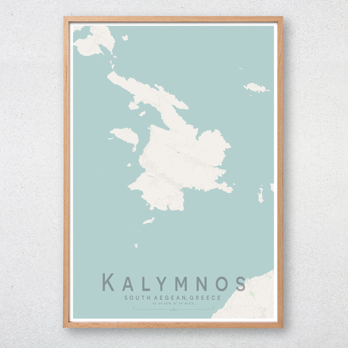 Kalymnos Map Print– Little Printery