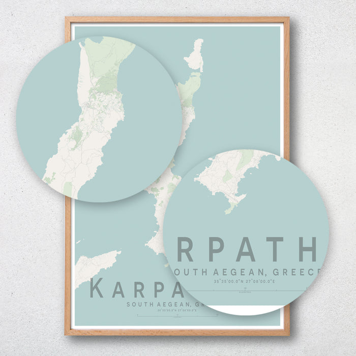 Karpathos Map Print