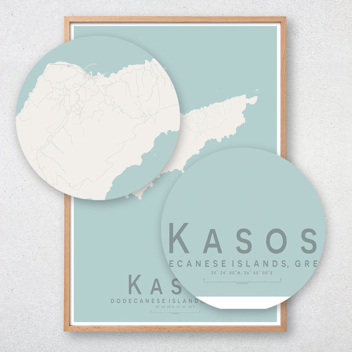 Kasos Map Print