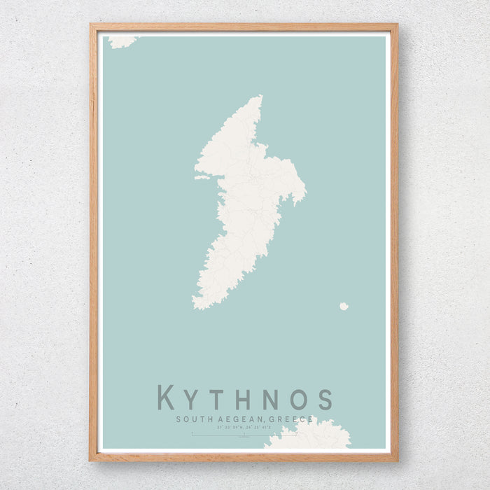 Kythnos Map Print