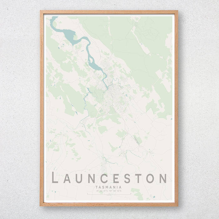 Launceston Map Print