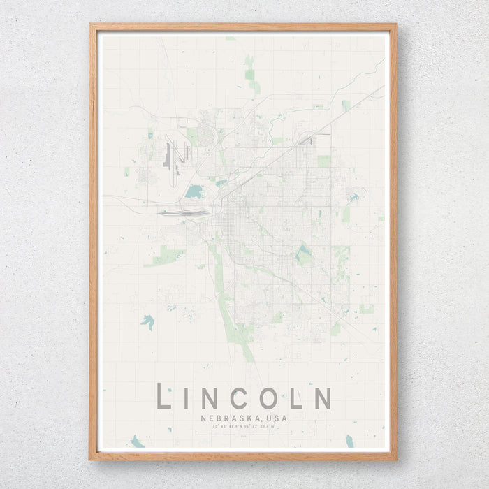 Lincoln Map Print