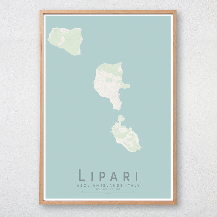 Lipsi Map Print