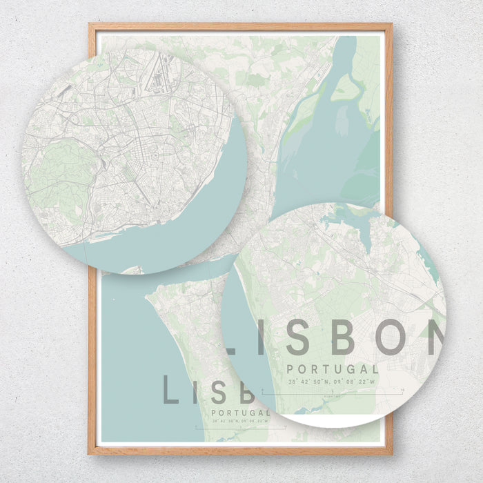 Lisbon Map Print Little Printery