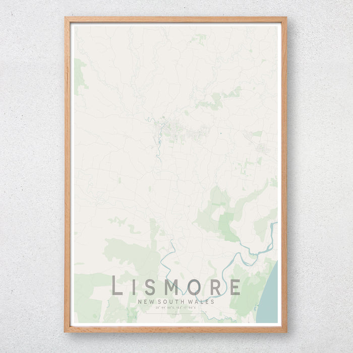 Lismore Map Print