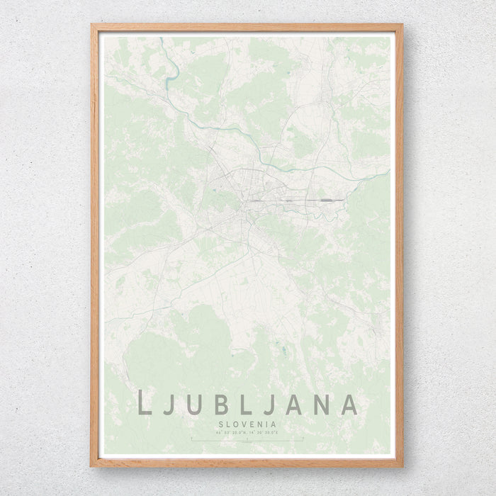 Ljubljana Map Print Little Printery