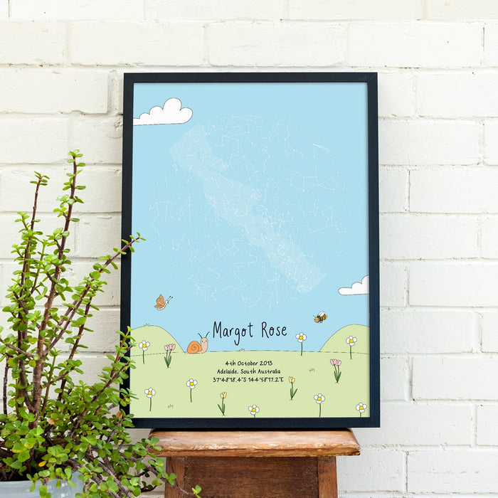 Wordfinders Club Custom Star Map Print