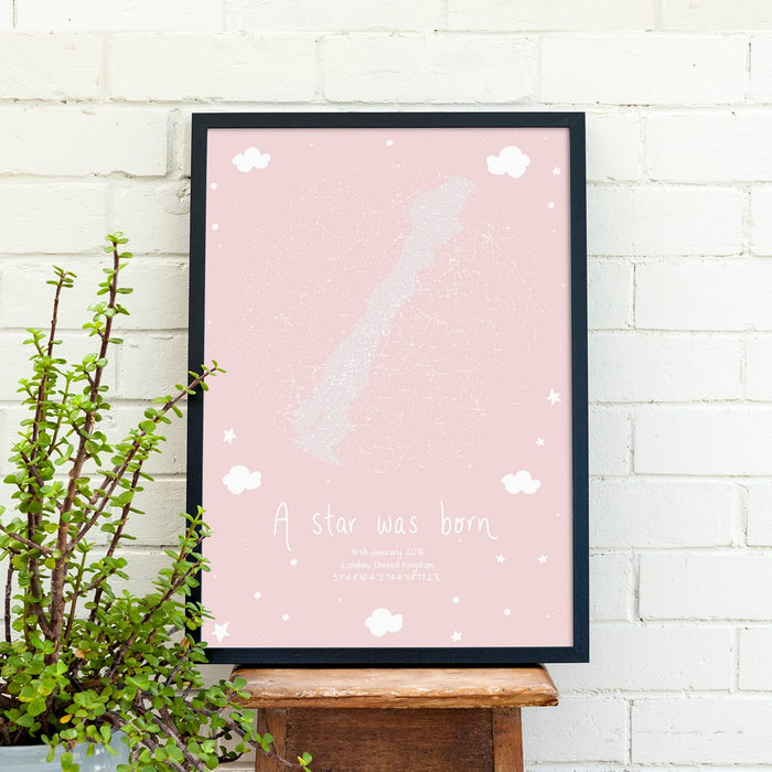 Wordfinders Club Custom Star Map Print